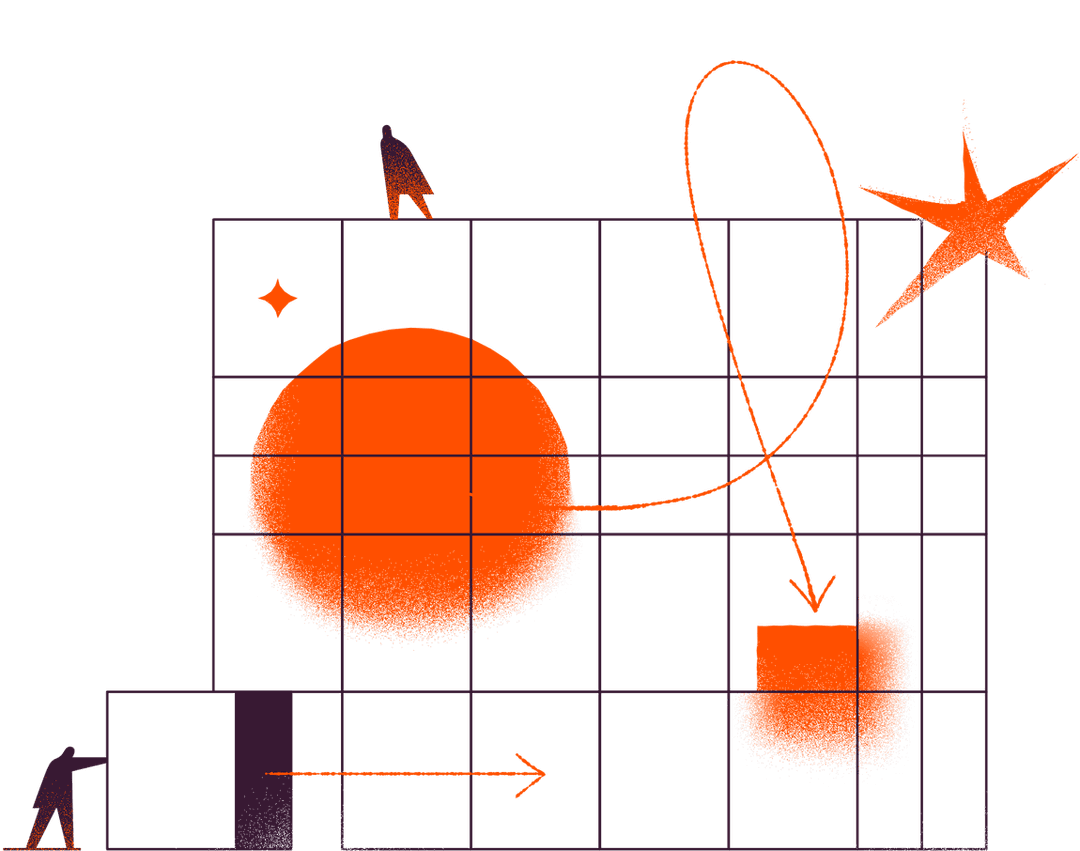 An illustration demonstrating Zapier working as a platform